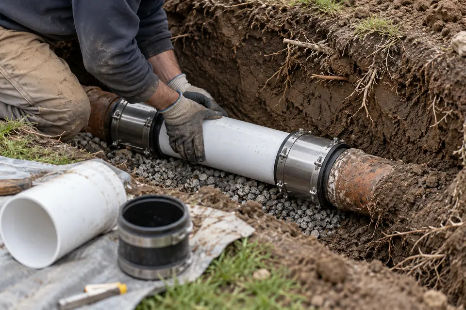 Sewer Line Repair plumbing work in Colton CA