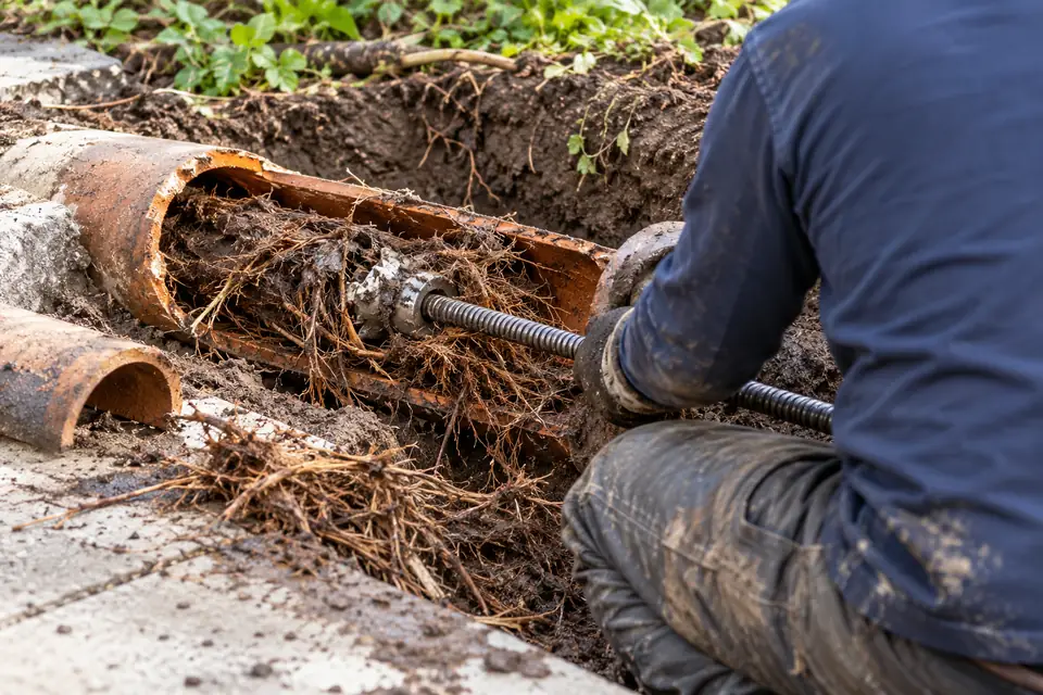 Tree Root Removal plumbing work in Colton CA